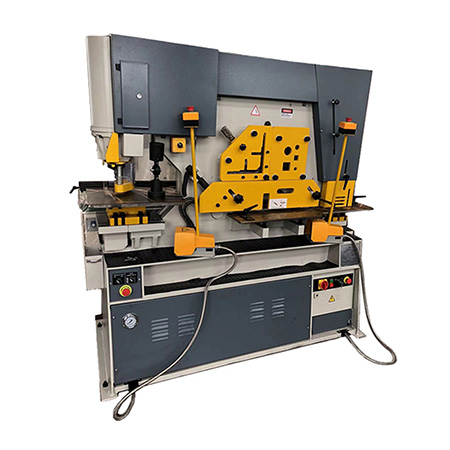 MHM系列钢合金切割机床，颜色为黄色和灰色，配有控制面板和操作踏板